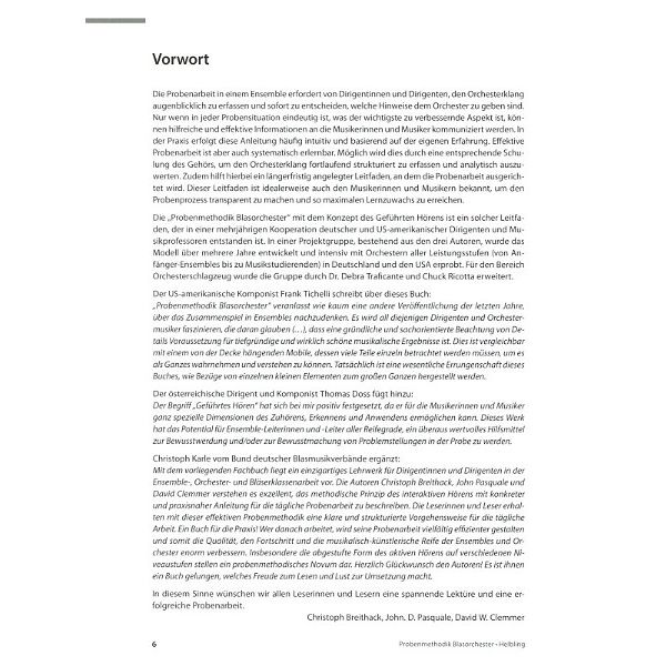 Helbling Verlag Probenmethodik Blasorchester