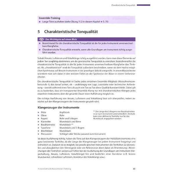 Helbling Verlag Probenmethodik Blasorchester