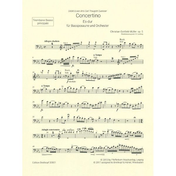 Breitkopf & Härtel Müller Concertino Bassposaune