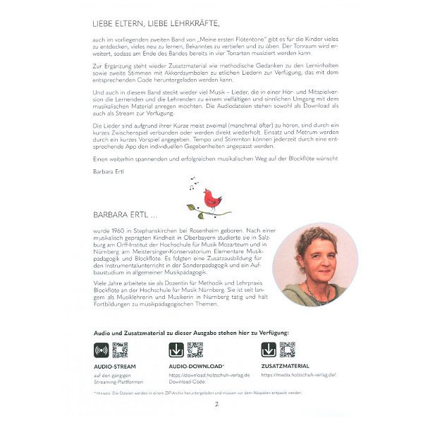 Holzschuh Verlag Meine ersten Flötentöne 2