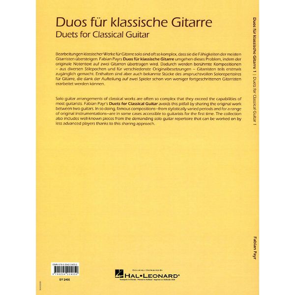 Ricordi Duos für klassische Gitarre 1