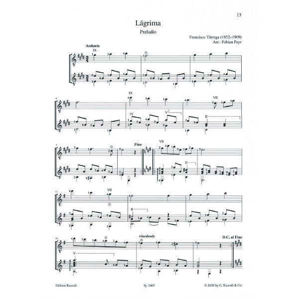 Ricordi Duos für klassische Gitarre 1