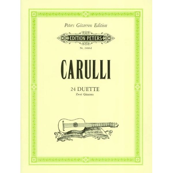 Edition Peters Carulli 24 Duette für Gitarre