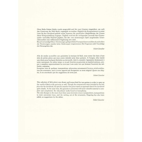 Schott Bach 16 Kleine Stücke