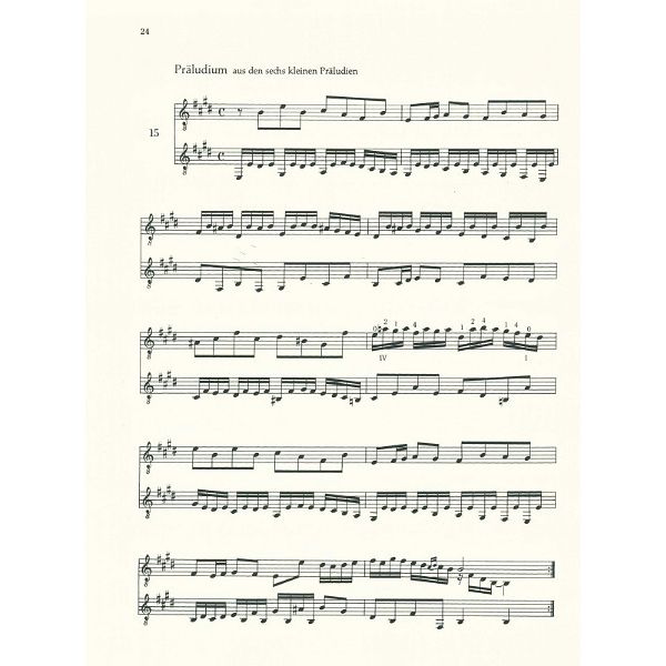 Schott Bach 16 Kleine Stücke