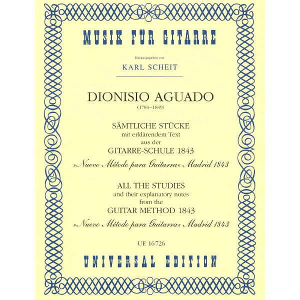 Universal Edition Aguado Sämtliche Stücke