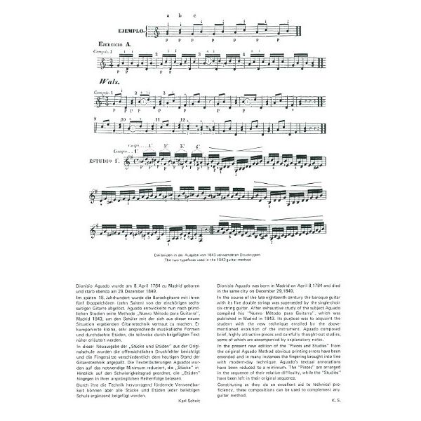 Universal Edition Aguado Sämtliche Stücke