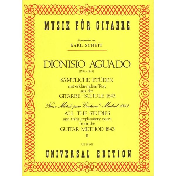 Universal Edition Aguado Sämtliche Etüden