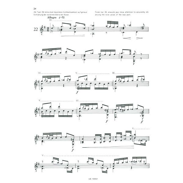 Universal Edition Aguado Sämtliche Etüden