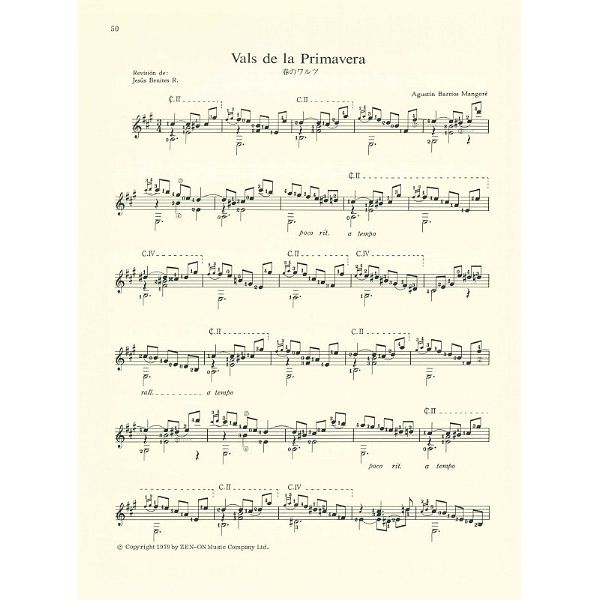 Zen-On Barrios Mangore Music Guitar 3