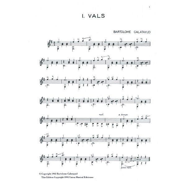 Union Musical Ediciones Calatayud Cuatro Piezas