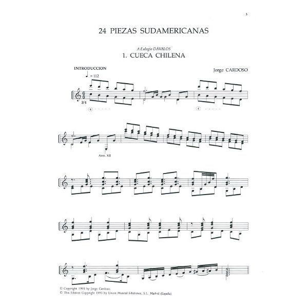 Union Musical Ediciones 24 Piezas Sudamericanas