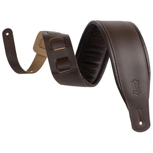 Levys Amped Leather 3" DBR