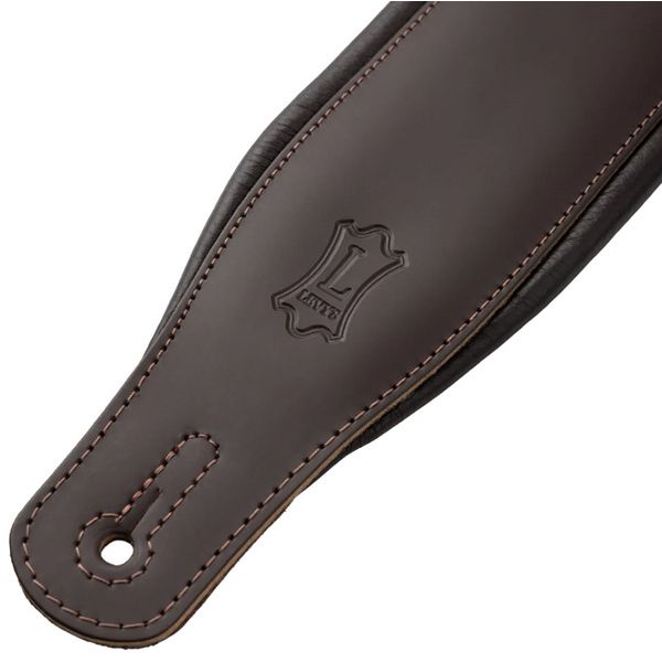 Levys Amped Leather 3" DBR