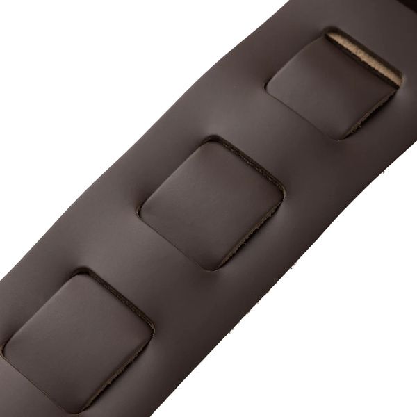 Levys Amped Leather 3" DBR