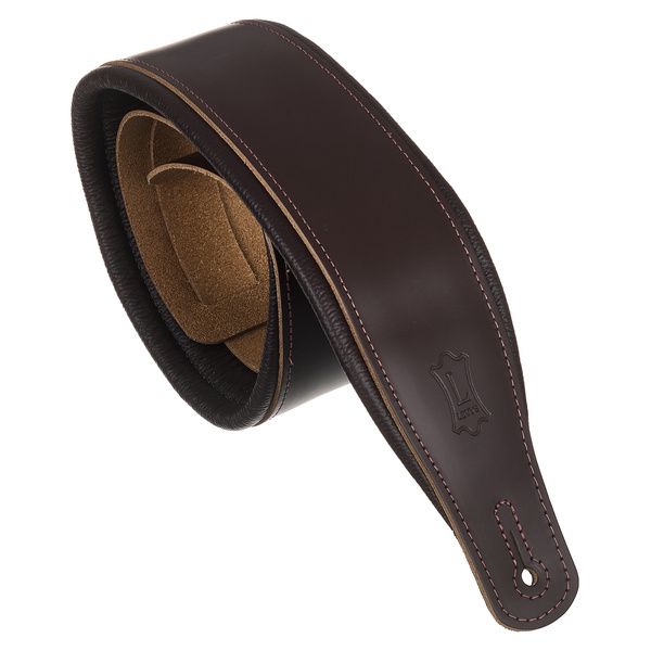 Levys Amped Leather 3" DBR