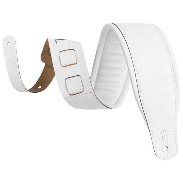 Levys Amped Leather 3" WH