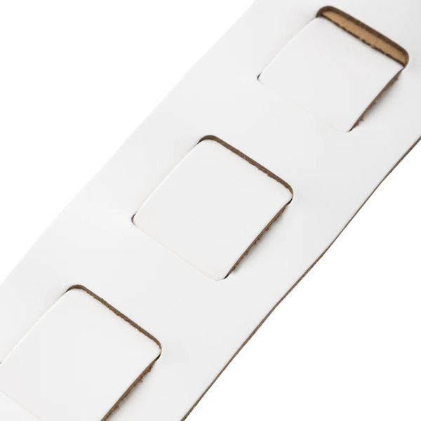 Levys Amped Leather 3" WH