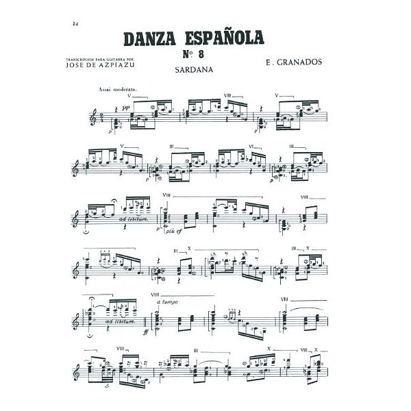 Union Musical Ediciones Granados Danzas Espanolas