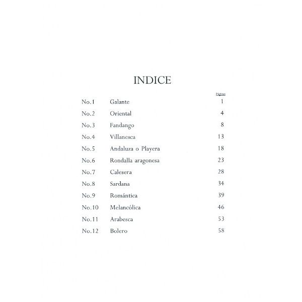 Union Musical Ediciones Granados Danzas Espanolas