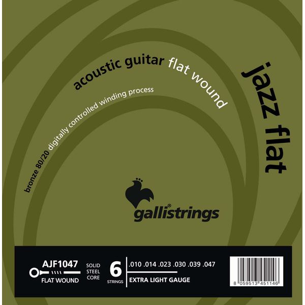 Galli Strings AJF1047 Acoustic Guitar Str.