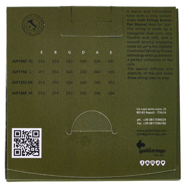 Galli Strings AJF1150 Acoustic Guitar Str.