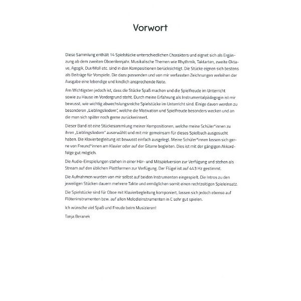 Holzschuh Verlag Auftritt Oboe