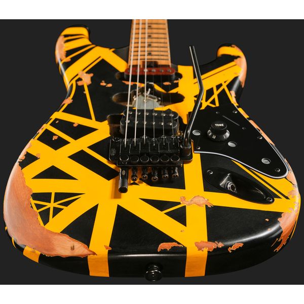 Evh Frankie Striped MN Relic B/Y