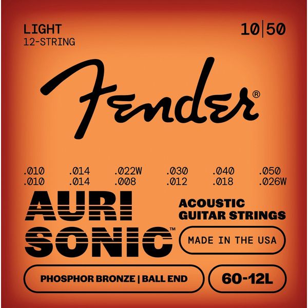 Fender 60-12L Phosphor Bronze 12-Set