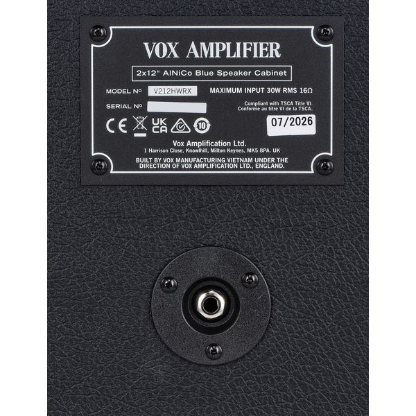 Vox HW 2x12" Alnico Blue 30W