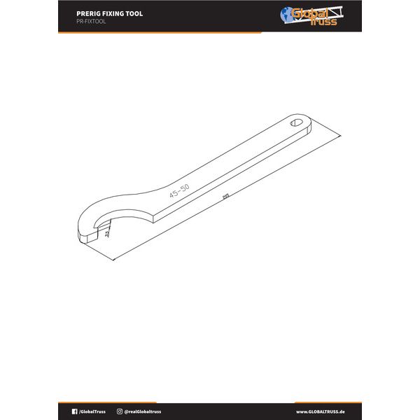Global Truss PreRig Fixing Tool for Curve