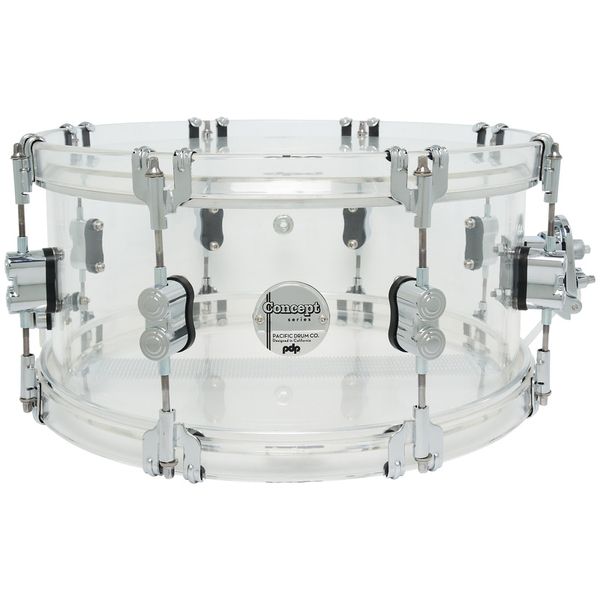DW PDP 14"x6.5" SN Clear Acrylic