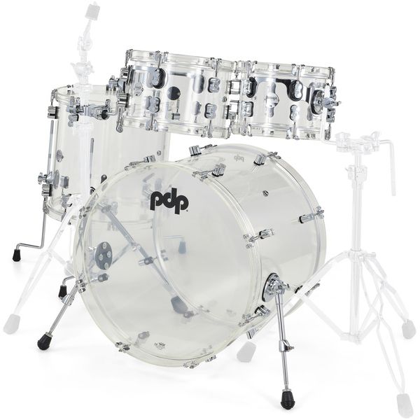 DW PDP Concept Clear Acrylic 4pc