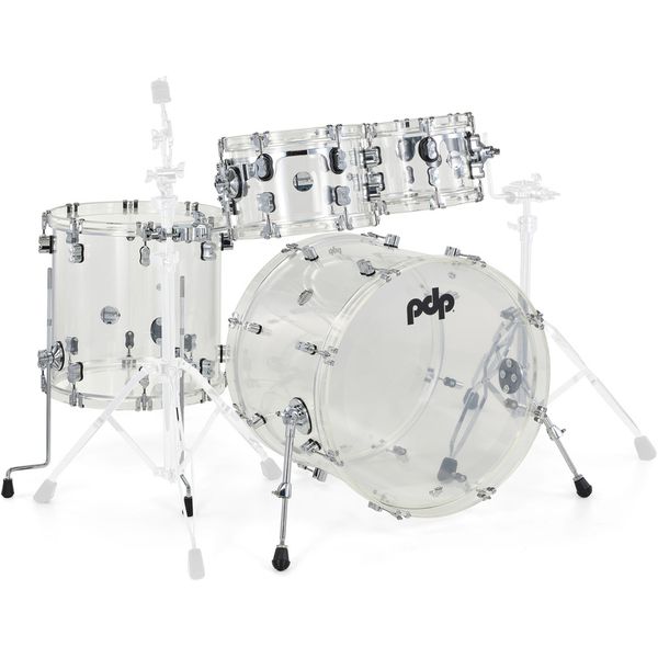 DW PDP Concept Clear Acrylic 4pc