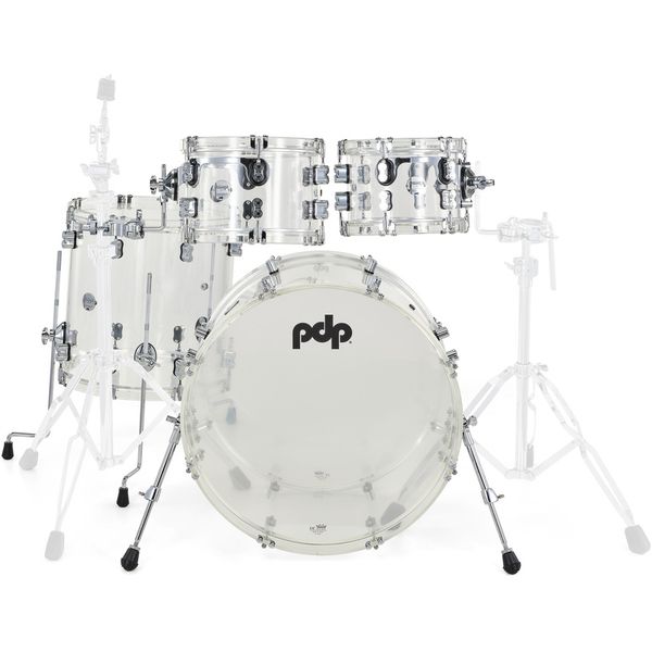 DW PDP Concept Clear Acrylic 4pc