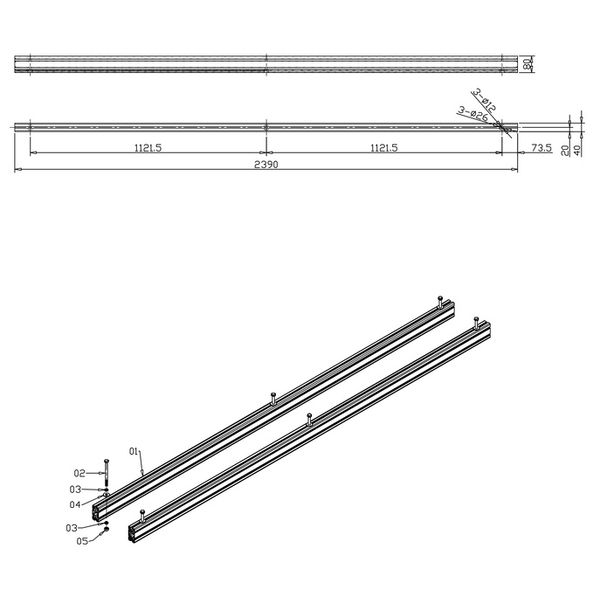 Global Truss Railing System PR-Truss-2400