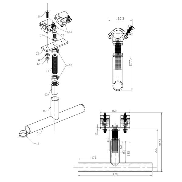 Global Truss PreRig Lowbar T