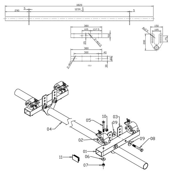 GlobalTruss PreRig Lowbar 2000