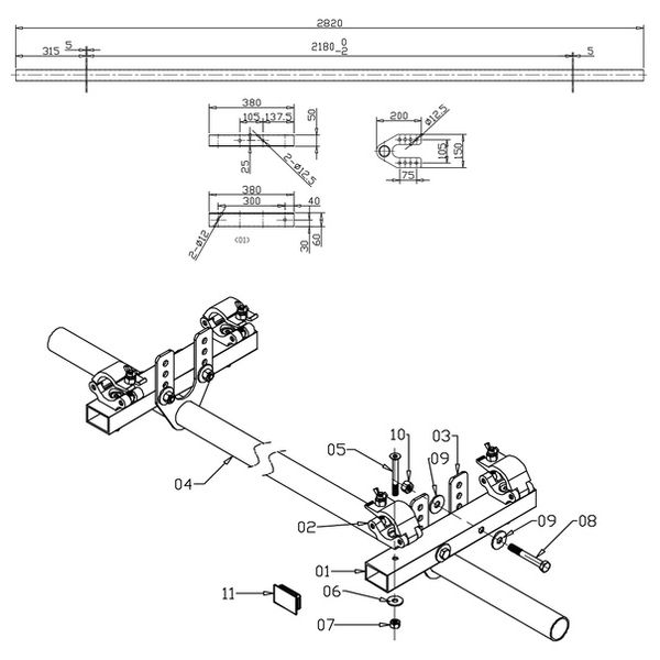 GlobalTruss PreRig Lowbar 3000