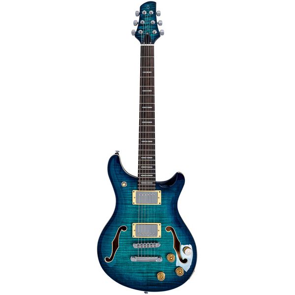 Larry Carlton Q7 Hollow Transparent Blue