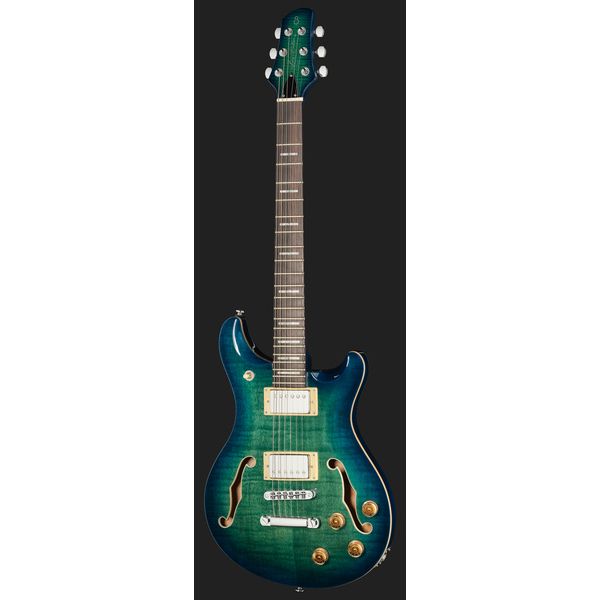 Larry Carlton Q7 Hollow Transparent Blue