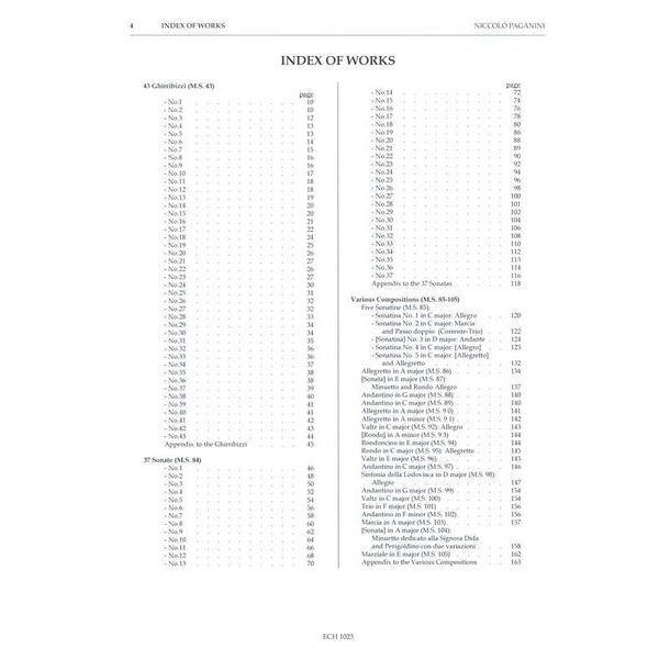 Edition Chanterelle Paganini Complete Works Guitar