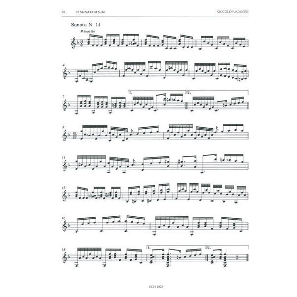 Edition Chanterelle Paganini Complete Works Guitar