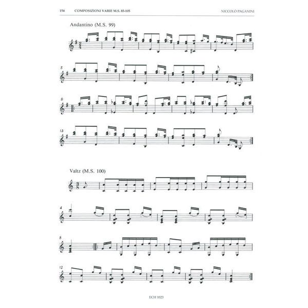 Edition Chanterelle Paganini Complete Works Guitar