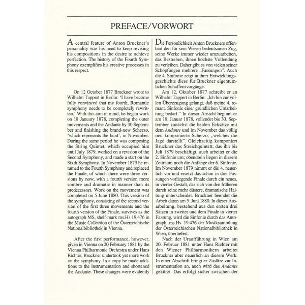 Edition Eulenburg Bruckner Sinfonie Nr. 4/2