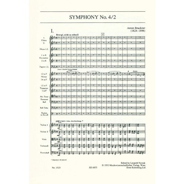 Edition Eulenburg Bruckner Sinfonie Nr. 4/2