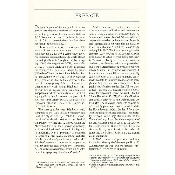 Edition Eulenburg Schubert Sinfonie Nr. 8