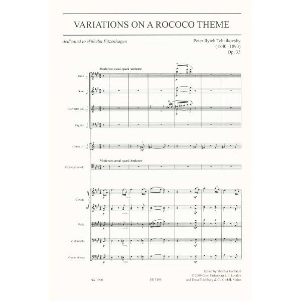 Edition Eulenburg Tschaikowsky Variationen