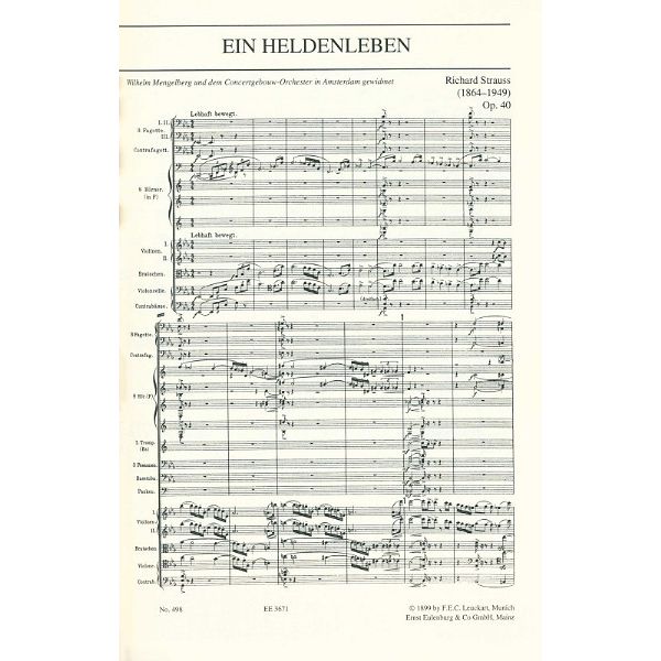 Edition Eulenburg Strauss Ein Heldenleben