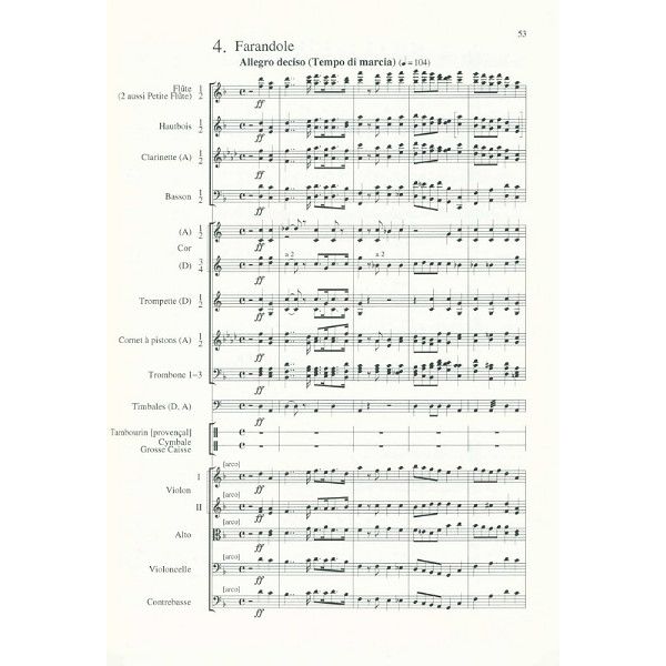 Edition Eulenburg Bizet L'Arlésienne